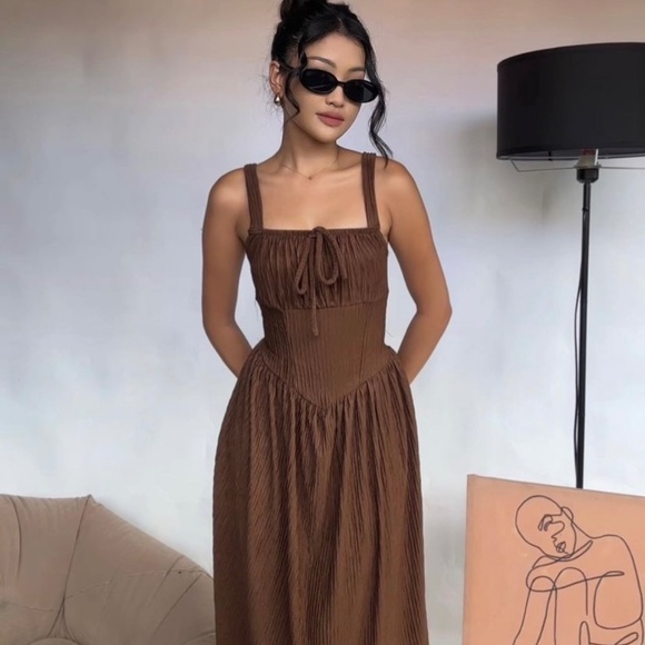 Jam&Jo Clothing Dresses & Skirts - Coleen dress (Brown)